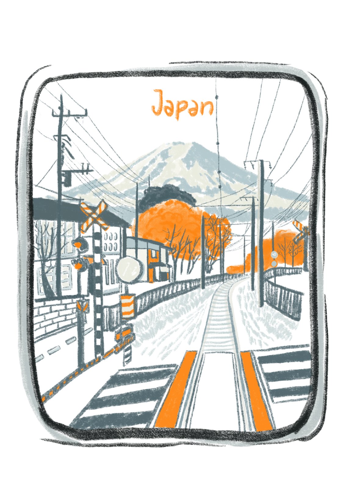 Japan, From a Train Window